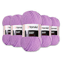 Упаковка YarnArt Baby, Бузок No9560, 5 шт.
