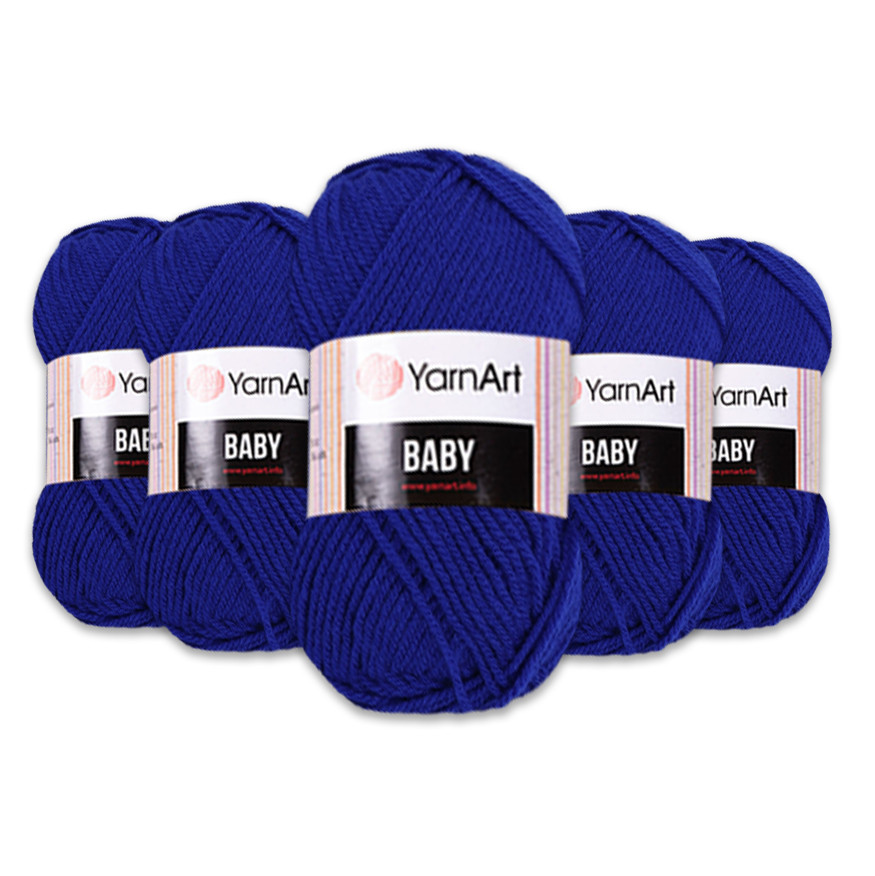 Упаковка YarnArt Baby, Ультрамарин No979, 5 шт.