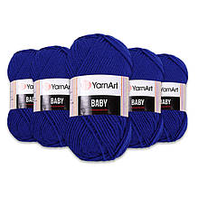 Упаковка YarnArt Baby, Ультрамарин No979, 5 шт.