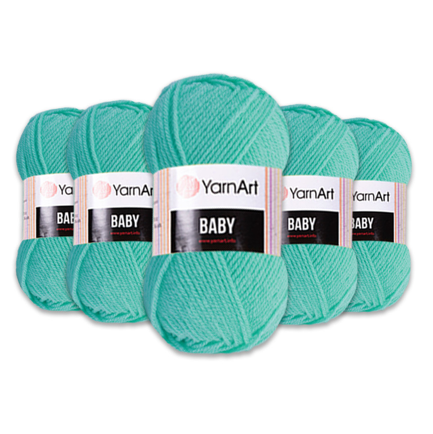 Упаковка YarnArt Baby, М'ятний No623, 5 шт., фото 1