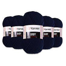 Упаковка YarnArt Baby, Темно-синій No583, 5 шт.
