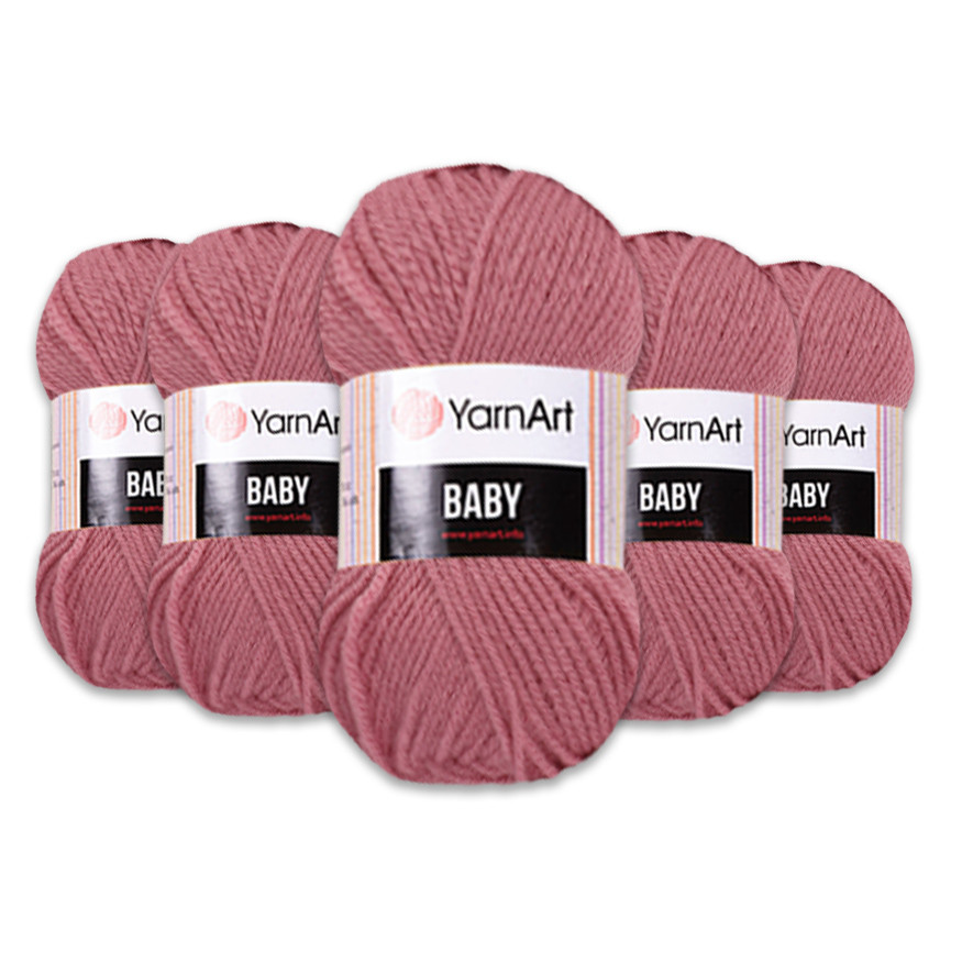 Упаковка YarnArt Baby, Суха троянда No3017, 5 шт., фото 1
