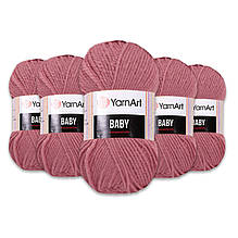 Упаковка YarnArt Baby, Суха троянда No3017, 5 шт.