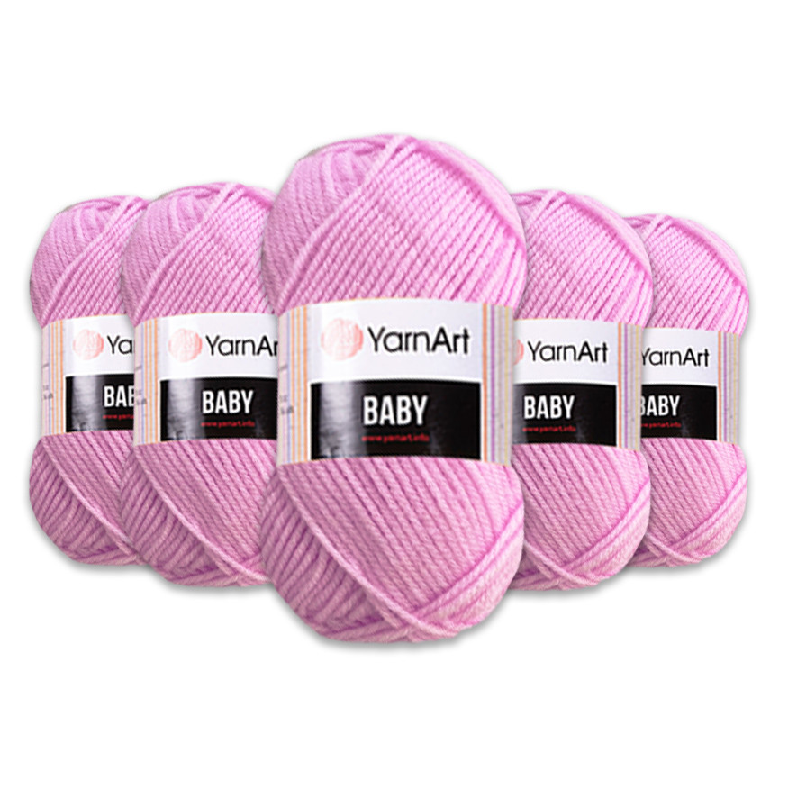 Упаковка YarnArt Baby, Фламінго No649, 5 шт.