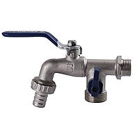 Кран кульовий для поливу подвійний SELBA 1/2″x3/4″x1/2″ SL4086