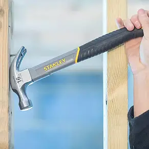 Молоток Fiberglass із вагою головки 450 г, із загнутим цвяхом. STANLEY STHT0-51309, фото 5