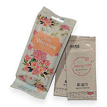 Вологі серветки WetWipes RJ19-016 10 шт в індивідуальному пакуванні саше 1 уп.