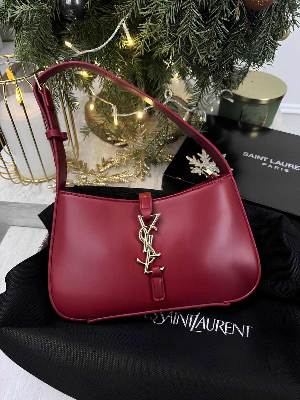 Жіноча сумка Yves Saint Laurent YSL Le 5 ↑ 7 Ів Сен Лоран червоний