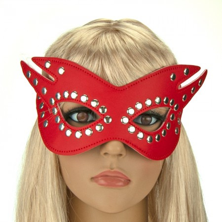 Маска із заклепками (червона), фото 1