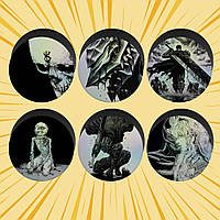 Набір Голографічних Магнітів 69 мм Berserk / Берсерк 6 штук 001