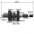 Коробка передач кп квадроцикла ATV 150  200 куб см   161 163 QML   4 вали, фото 4