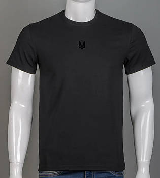 Футболка чоловіча Тризуб 2301м (Уп.4шт M-XXL), Чорний