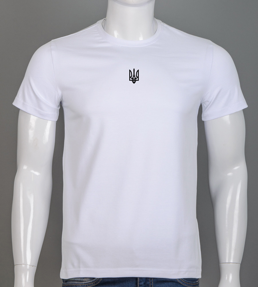 Футболка чоловіча Тризуб 2401м (Уп.4шт M-XXL), Білий