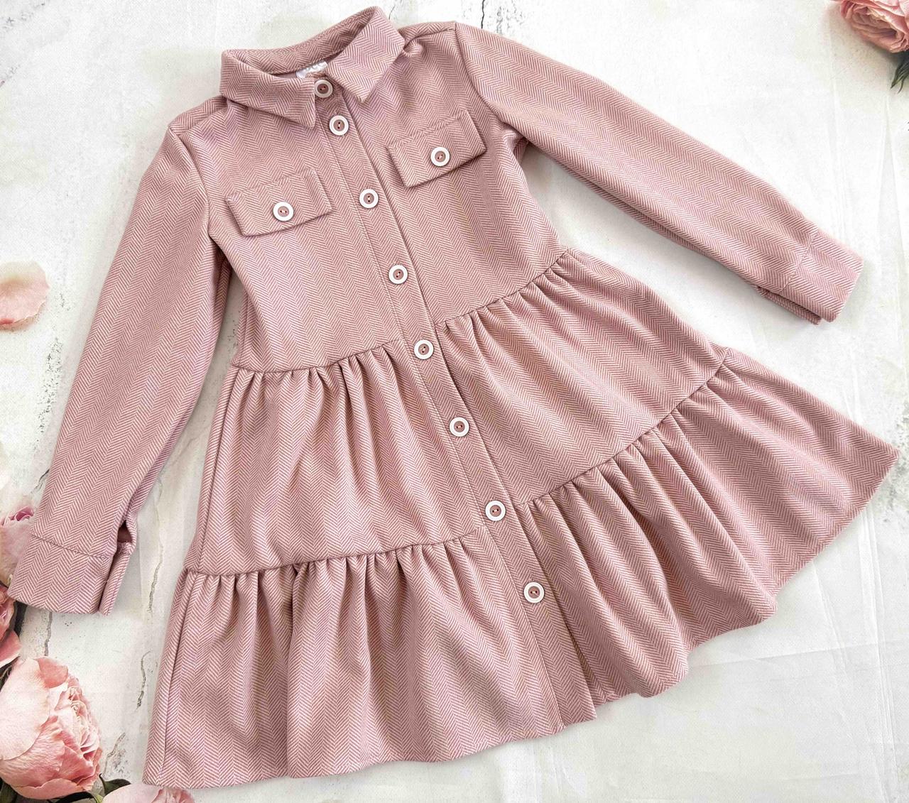 Сукня для дівчинки тепла Тина, розміри 116-134