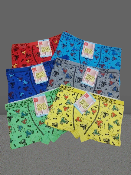 Труси боксери дитячі на хлопчиків 2-8 років бавовна стрейч. Від 6шт по 26грн., фото 1