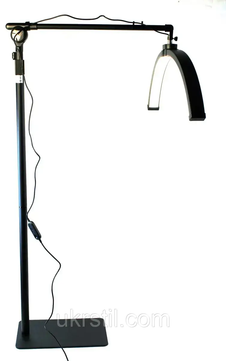 Безтіньова Led лампа для бьюті майстра універсальна F-700B, 31 Вт, чорна, фото 1