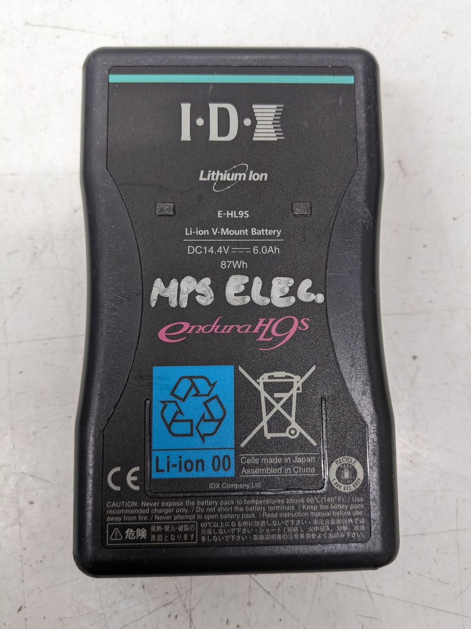 V-Mount батарея IDX 120W Акумулятор ENDURA-HL9 14.4V 88Wh ,6,15Ач Li-Ion, фото 1