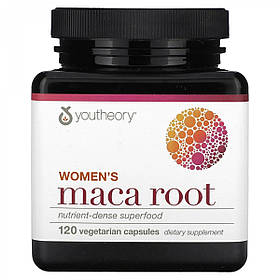 Youtheory Maca Root Корінь маки для жінок 120 вегетаріанських капсул Оригінал