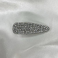 Шпилька для волосся Finding Затискач для волосся зі стразами Сріблястий 4.7см х 1.5 см х 1.5 см