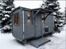 Дерев'яна мобільна Баня-Квадро квадро 4 метри "LNK"