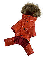 Комбінезон зимовий для собак Dogs Bomba, помаранчевий, № 2