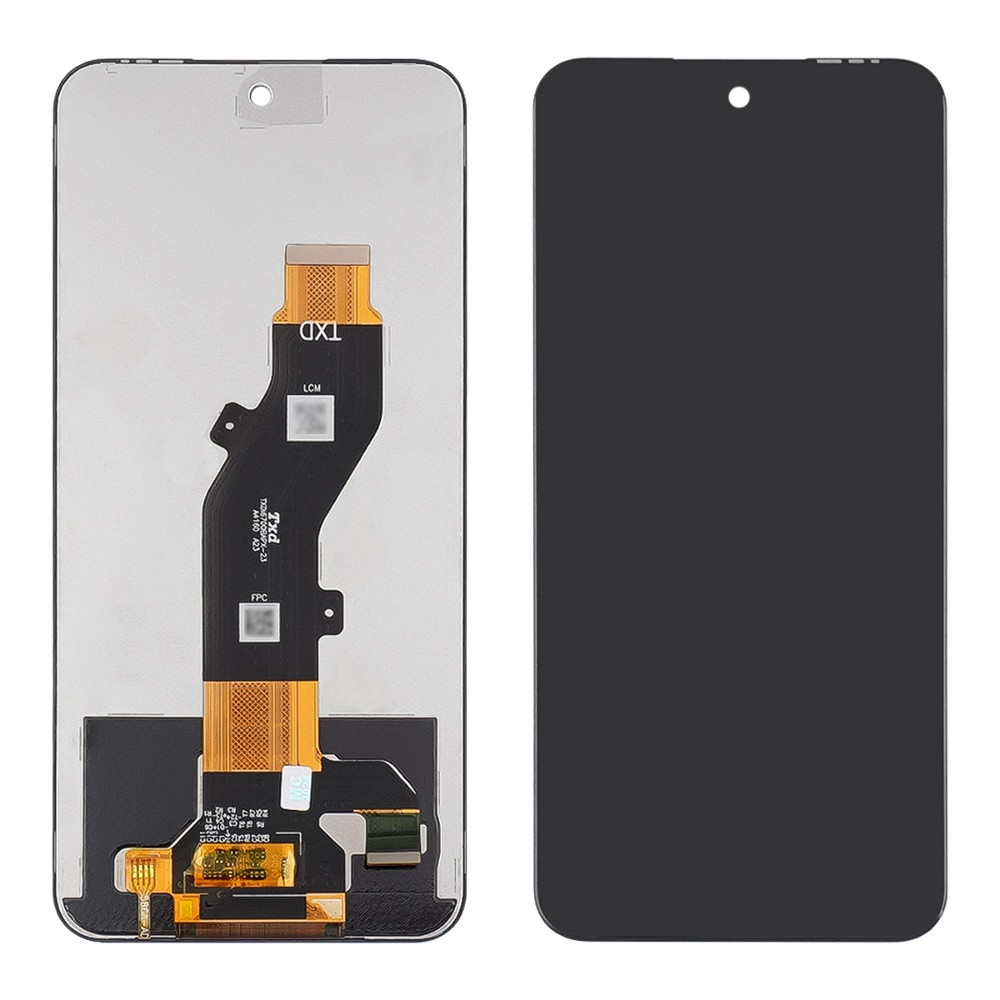 Дисплей для TECNO Spark 30C (KL5n) с чорним тачскрином, фото 1