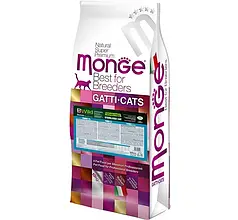 Беззерновий корм для котів MONGE BWILD Grain Free Sterilised тунець 10кг