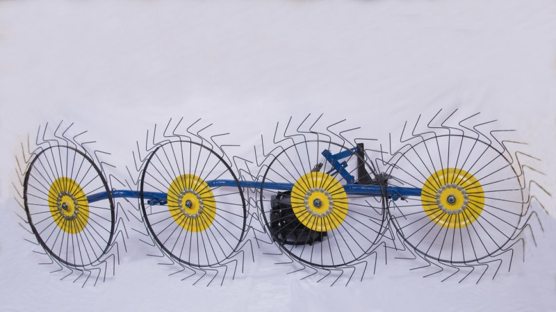 Граблі сіноворушилки "Сонечко" на мотоблок 4 колісні, фото 1