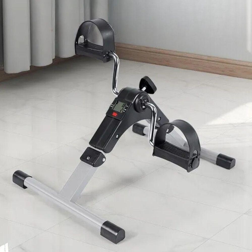 Міні велотренажер механічний домашній тренування ніг рук Педальний тренажер з РК дисплеєм для дому, фото 1