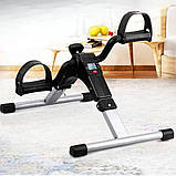 Міні велотренажер механічний домашній тренування ніг рук Педальний тренажер з РК дисплеєм для дому, фото 2