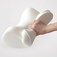 Універсальна автомобільна подушка-підголівник AweSome Gray під шию з ефектом пам'яті ортопедична 14 шт., фото 2