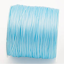 Гумка листкова для браслетів 1 мм Блакитний +-60 м