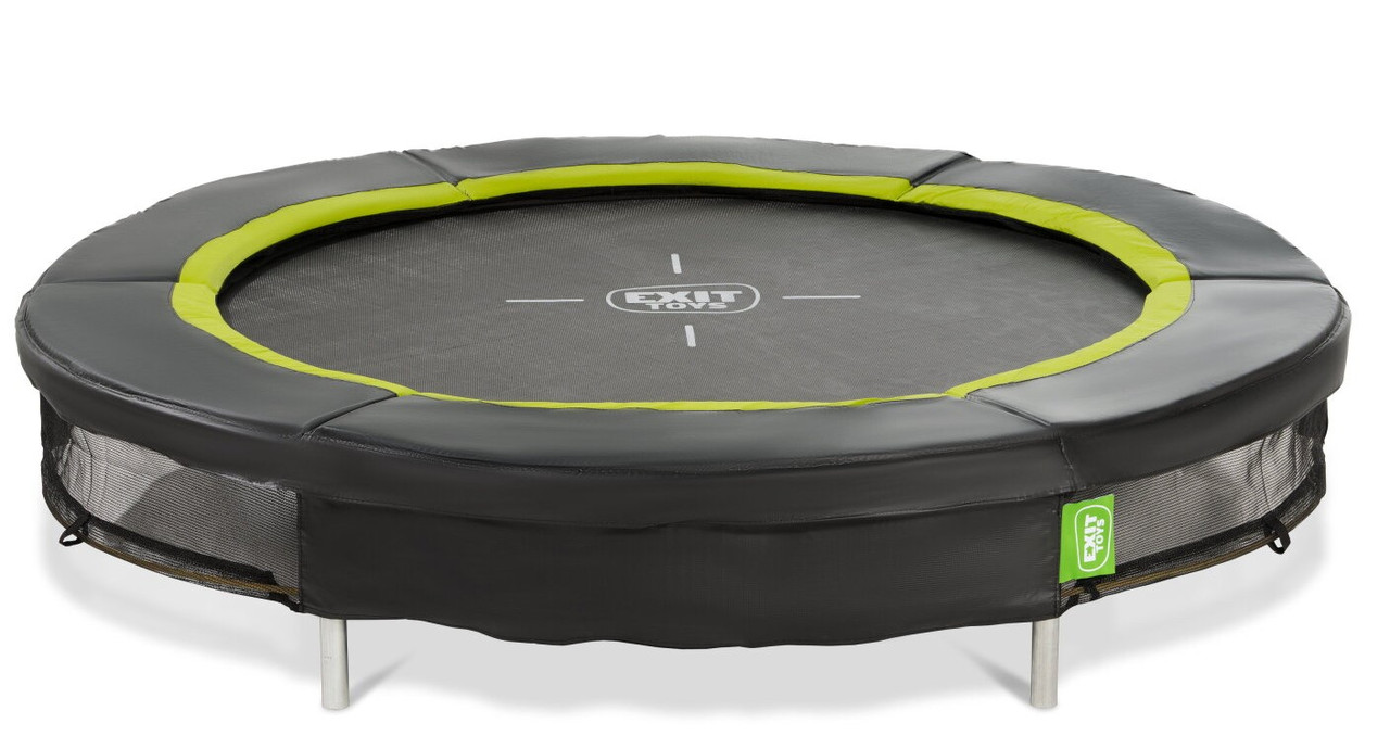 Батут вбудований у землю EXIT Silhouette 183 см, чорний, фото 1