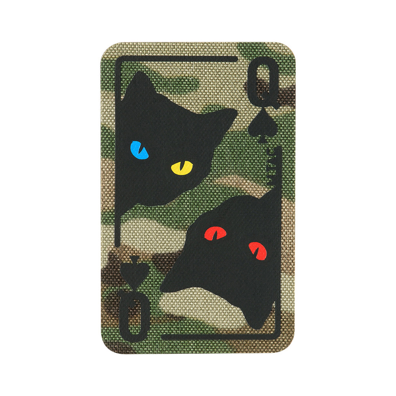 M-Tac нашивка Queen of spades Multicam/Black, фото 1