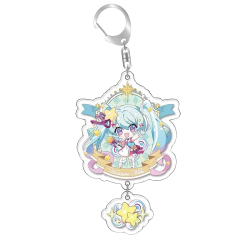 Брелок акриловий Вокалоїд Хацуне Міку Vocaloid Miku Hatsune 5 см, фото 1