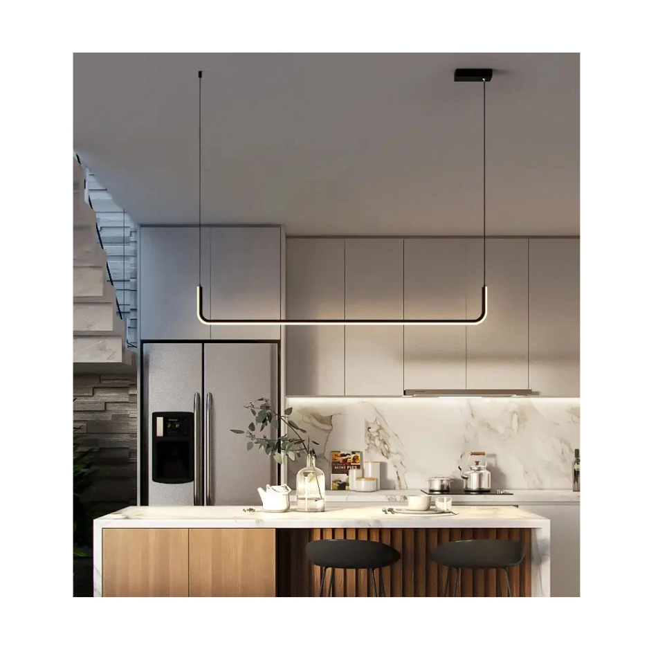 Люстра підвісна світлодіодна акрилова Sirius VALESO 2023199-1 BK+WT