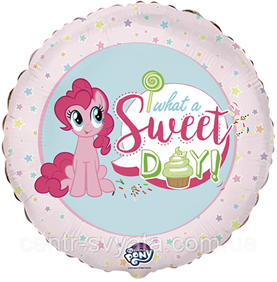 Фольгована кулька Flexmetal 18"(45 см) Коло "My Little Pony | "Мій маленький поні" "What a sweet Day"