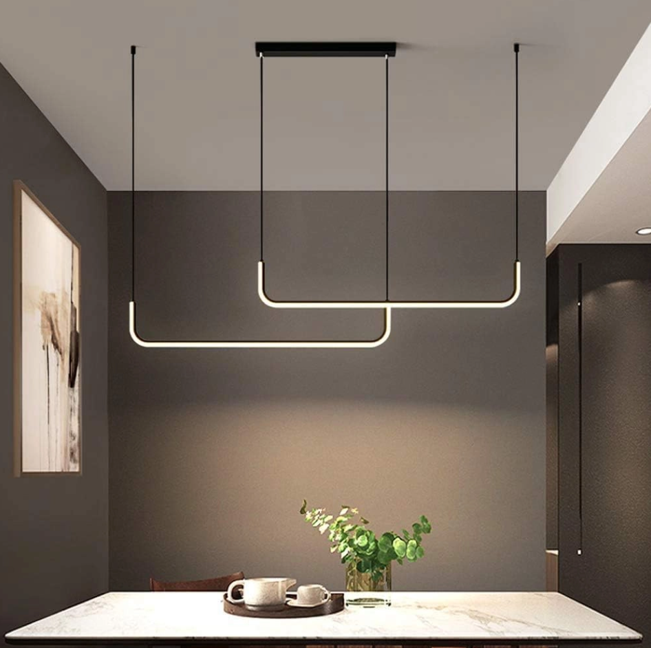 Люстра підвісна світлодіодна акрилова Sirius VALESO 2023199 BK+WT