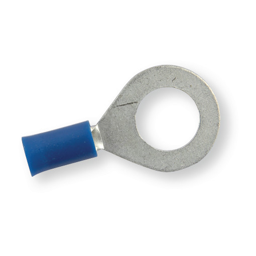 Клемма обжимная изолированная кольцевая синяя Ø 10.5 мм - фото 1 - id-p452627111