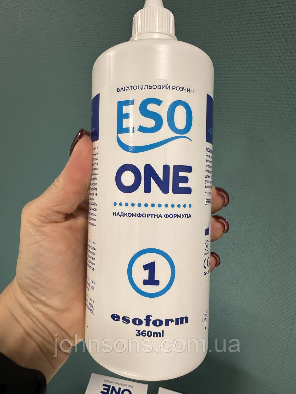 ESO ONE Esoform 360 мл | Розчин для контактних лінз | Рідина для лінз | Розчин з гіалуроновою кислотою, фото 1