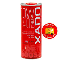 Моторна олива XADO Atomic Oil 10W-40 4T MA2 RED BOOST - 1л.