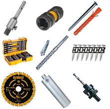 АКСЕСУАРИ, ОЛІЇ та КРІПЛЕННЯ DeWALT, EnerSol, Mungo, STANLEY, STIGA, BLACK+DECKER, BOSTITCH, CEDIMA