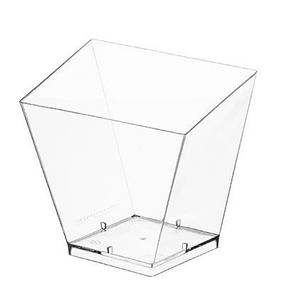 Піала фуршетна квадратна "Вінт" 130 мл 6,5х6,5х6,7 см 240 шт./пач. склоподібна прозора