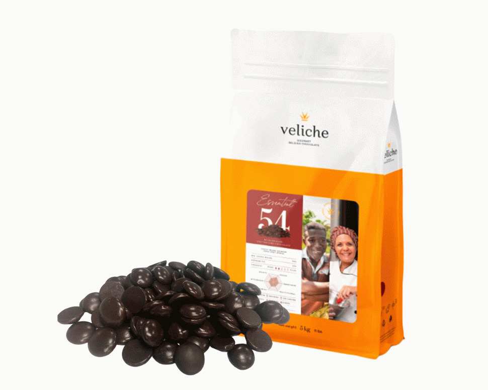 Шоколад чорний Veliche 54%, 1000г