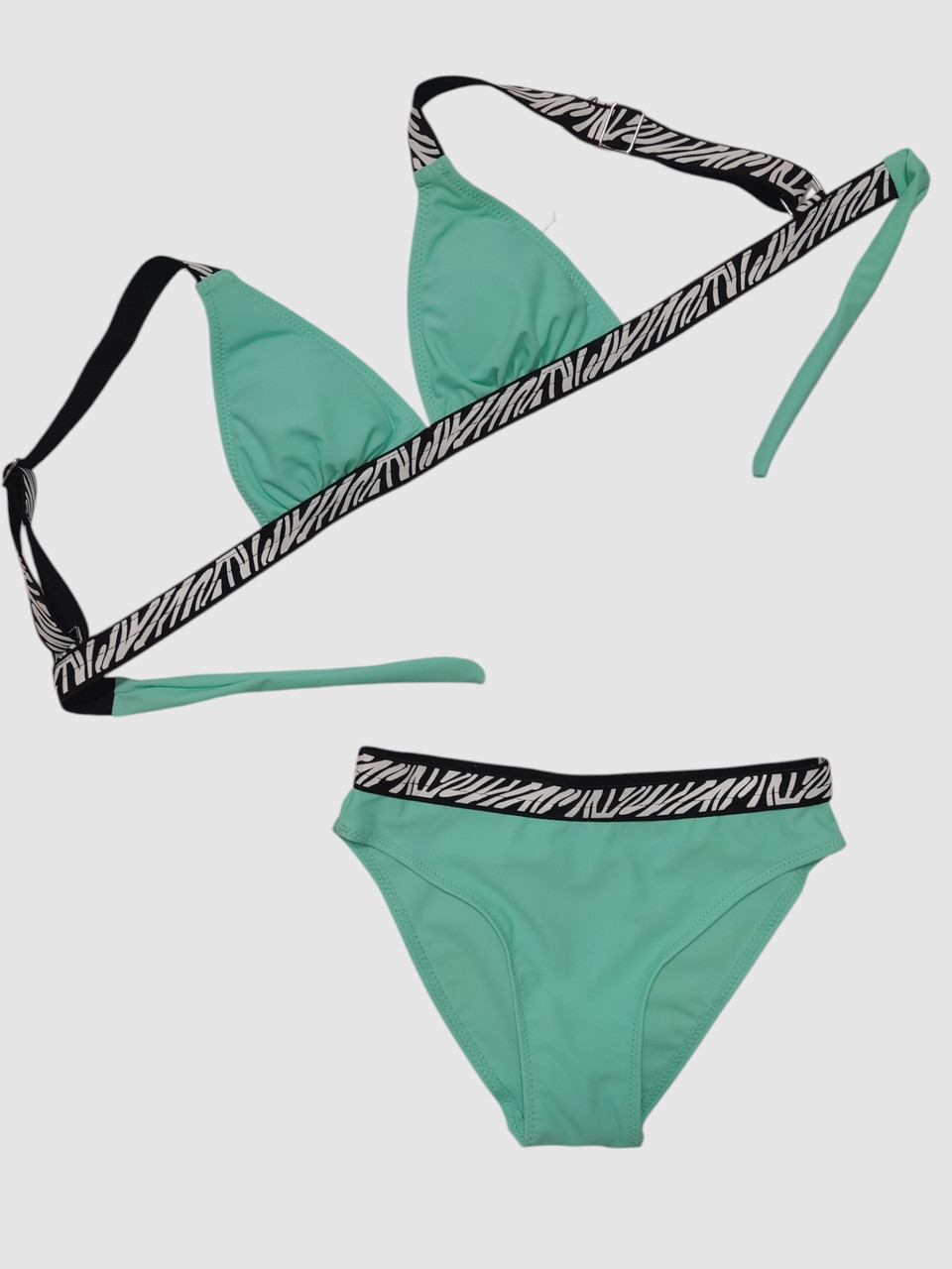 Купальник для дівчинки зебра Fuba 1850 зелений 34 36 38 40 42 розмір