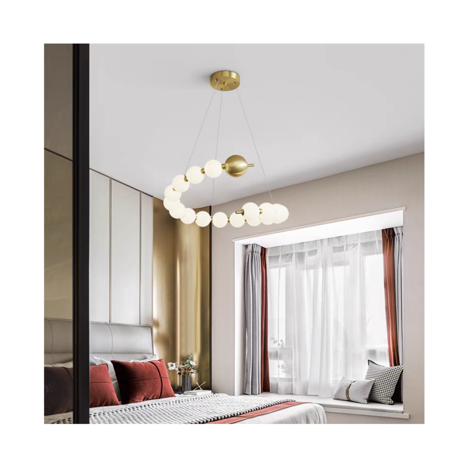 Люстра світлодіодна акрилова Sirius VALESO G3974-15+1 Copper 36W