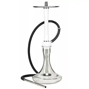 Кальян із нержавіючої сталі з основою з поліацеталі Aroma Hookah - X-Ray, White, фото 3