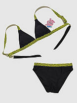 Купальник для дівчинки леопард Fuba 1851 чорний 34 36 38 40 42 розмір, фото 2