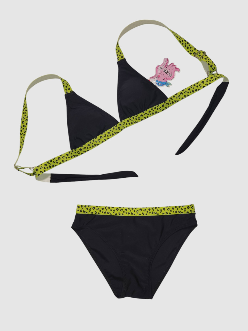 Купальник для дівчинки леопард Fuba 1851 чорний 34 36 38 40 42 розмір