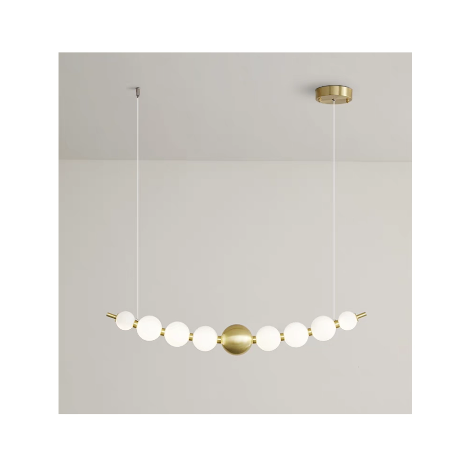 Люстра світлодіодна акрилова Sirius VALESO G3872-9 Copper 17W